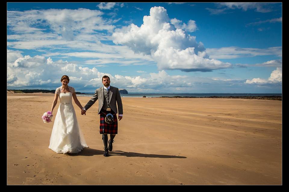Beach wedding Scotland