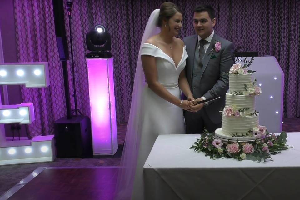 Cutting the cake