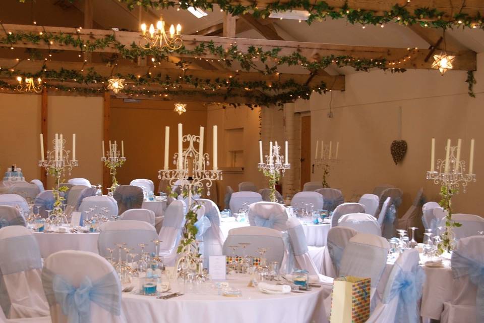 Chair Covers with Pew End Deco