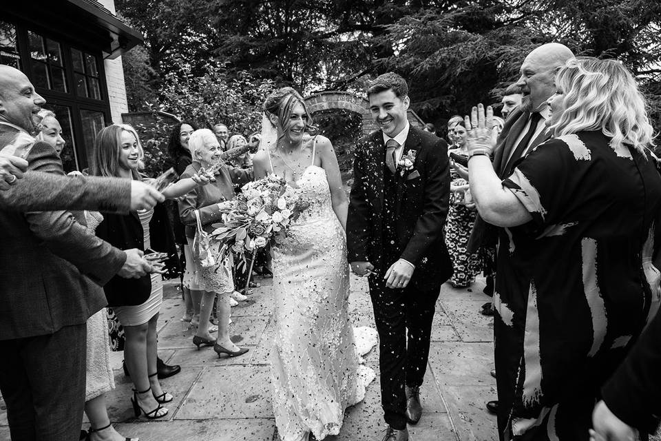 Confetti at Ashton Lodge