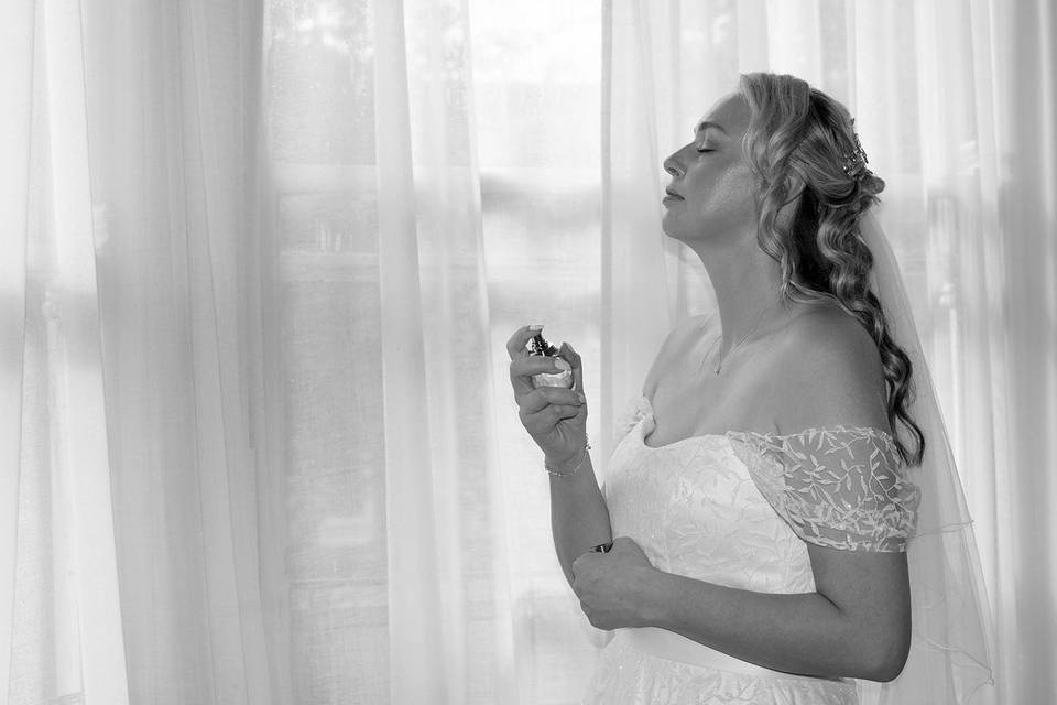 Nicola before the wedding