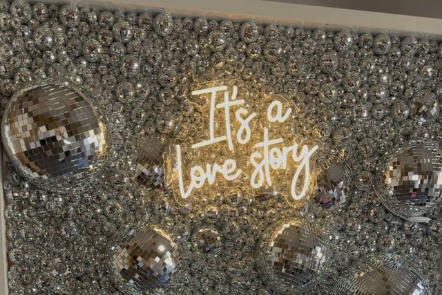 🪩 Our disco ball wall