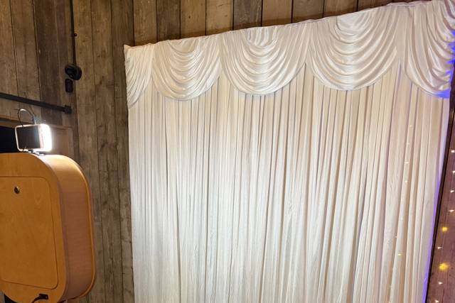 The white drapes