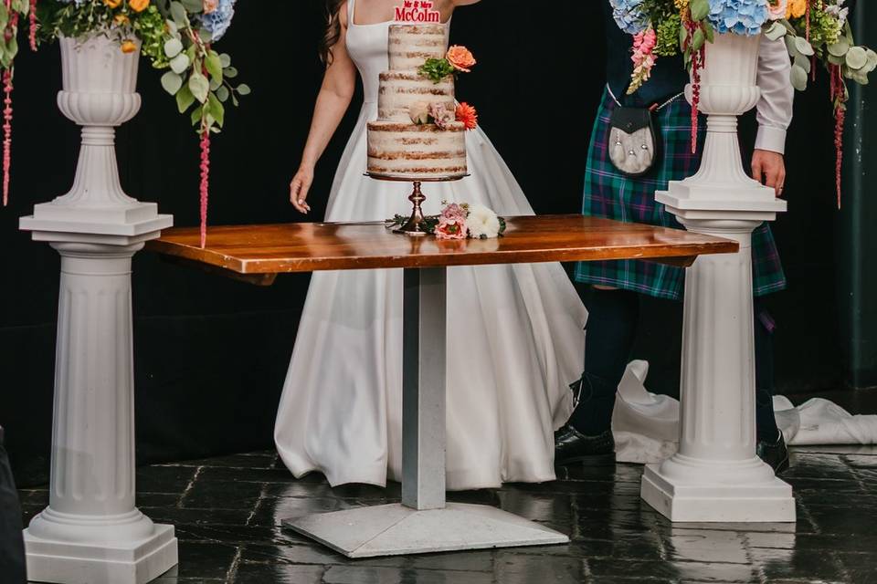 Statement venue decor