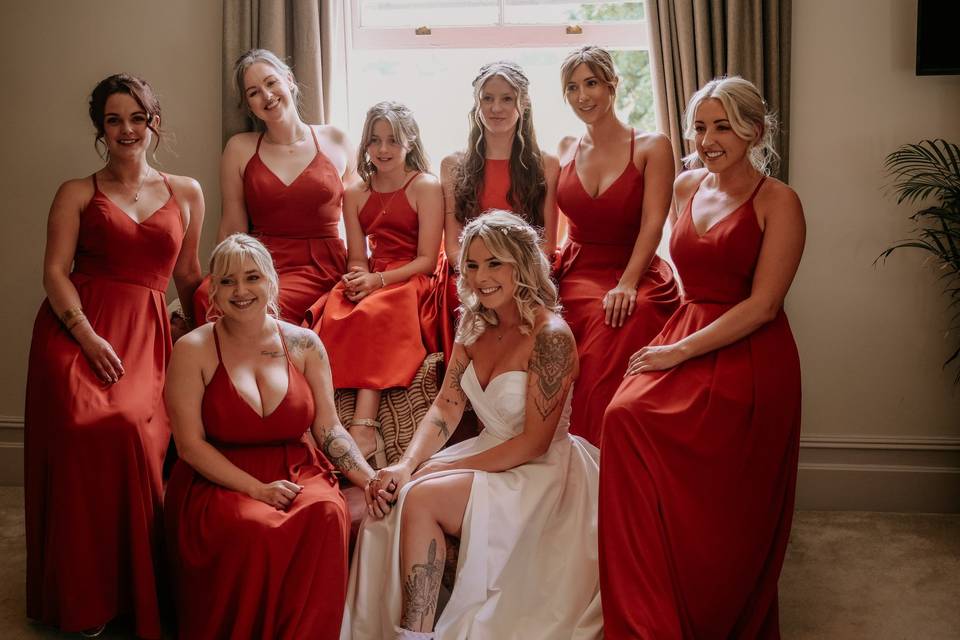 Bride Squad at Abbots Court