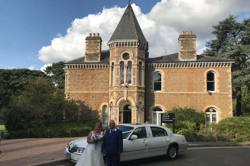 Baby limo wedding car