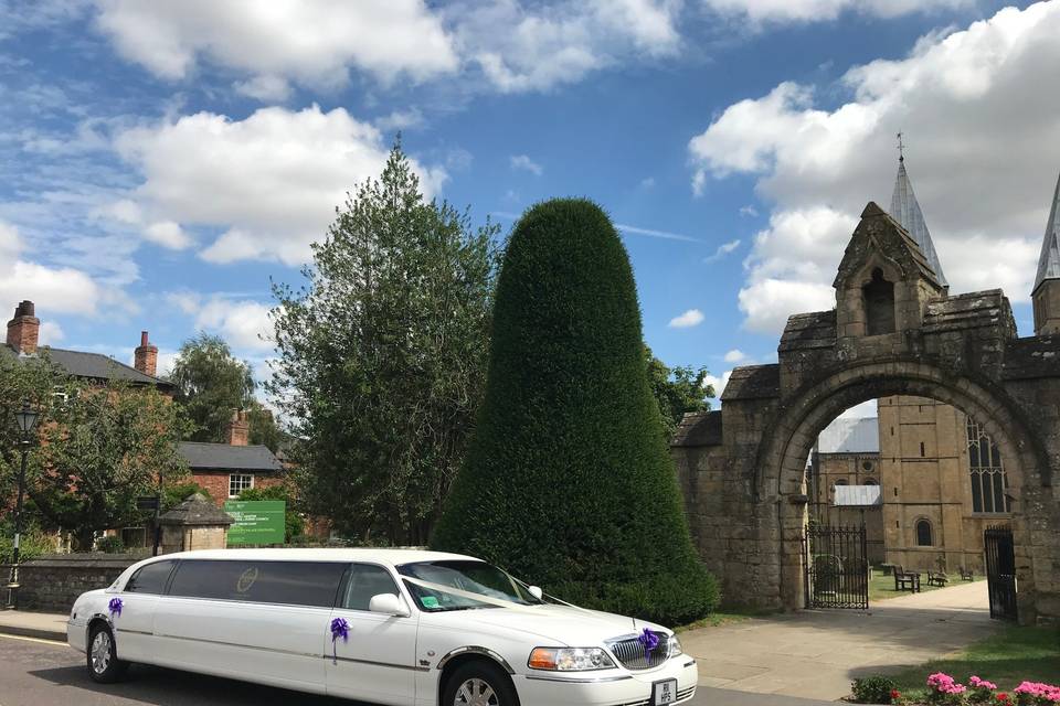 Southwell wedding limo