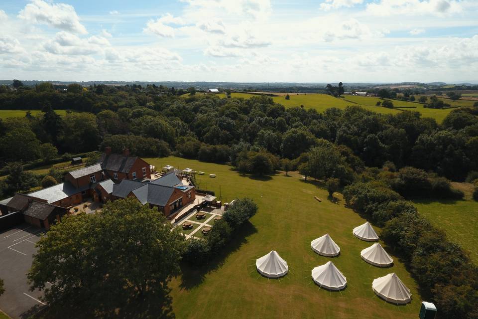 From the North with Bell Tent