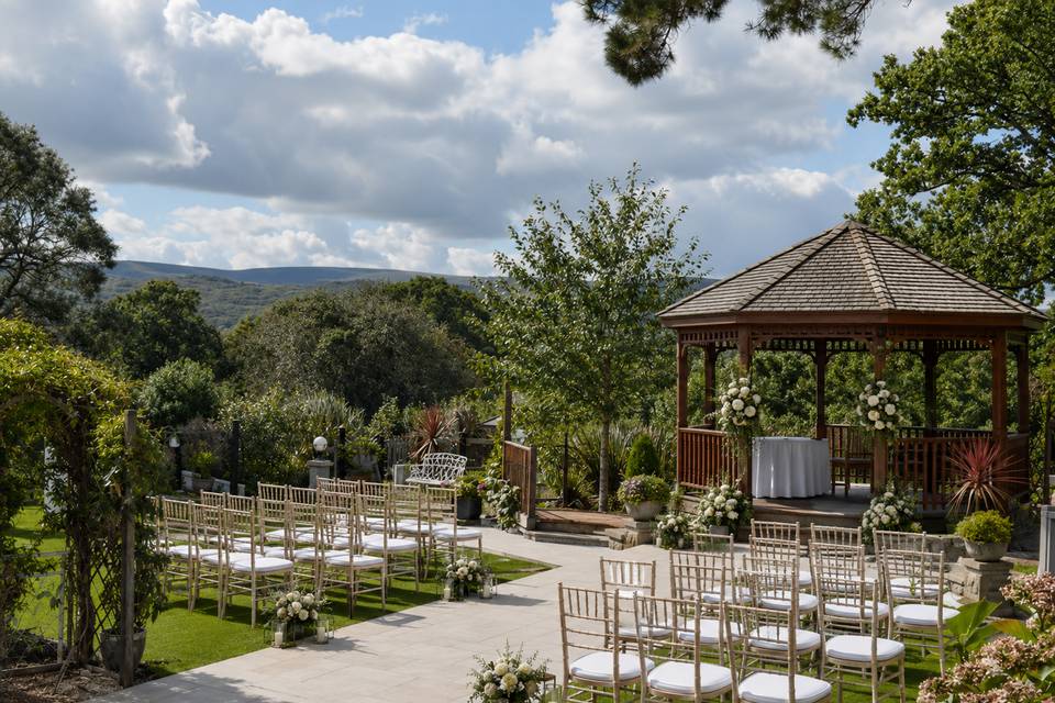 Outside ceremony area