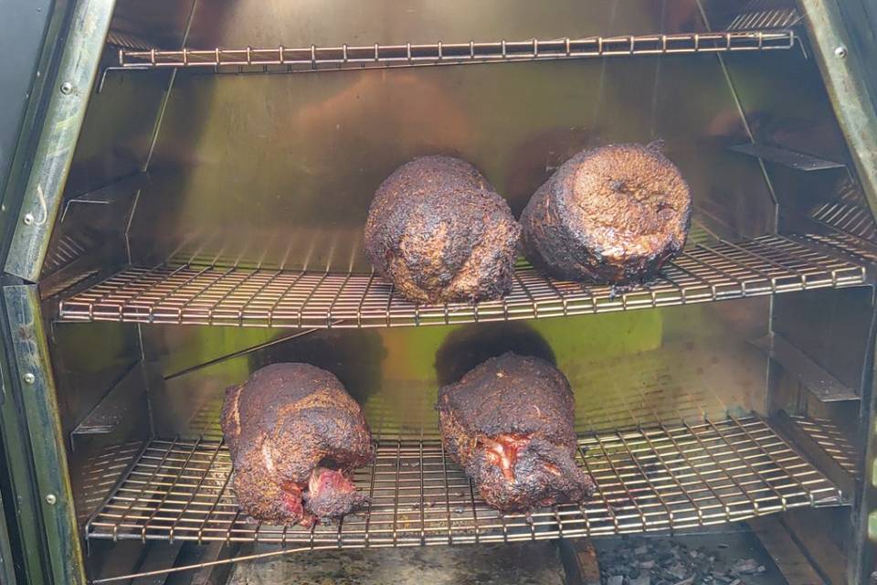 Smoked rolled brisket