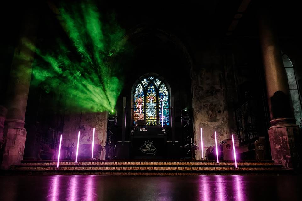 The Mount Without — light show