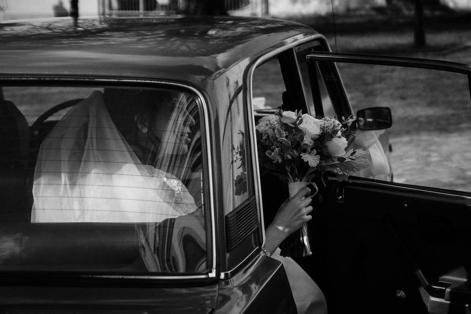 Car and Bride