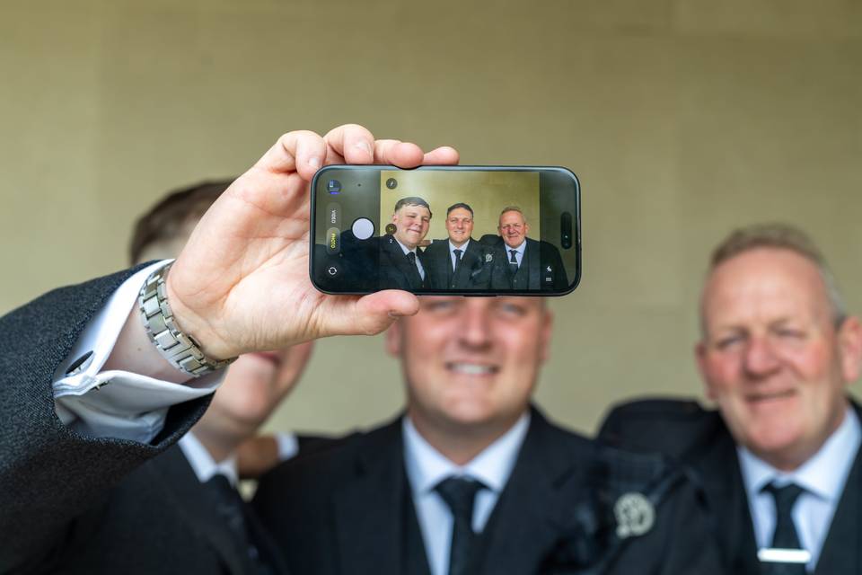 Groom with Family