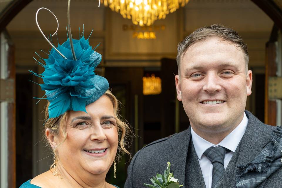 Groom with Family