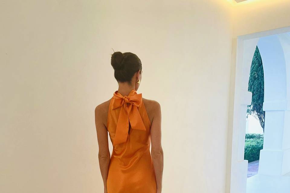 ROMY dress in orange