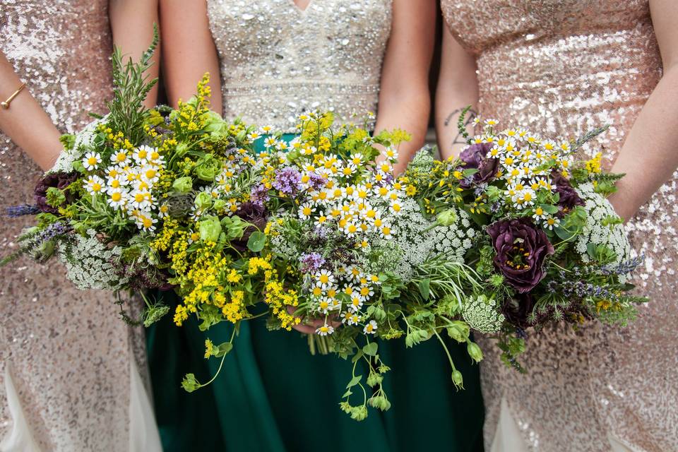 Vibrant bouquets