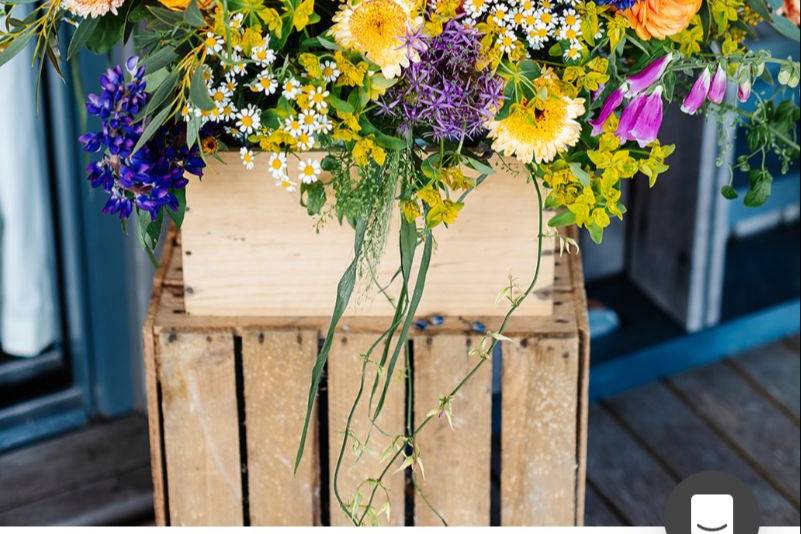 Colourful crates