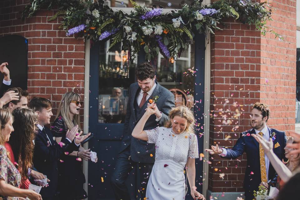 Stunning floral archway