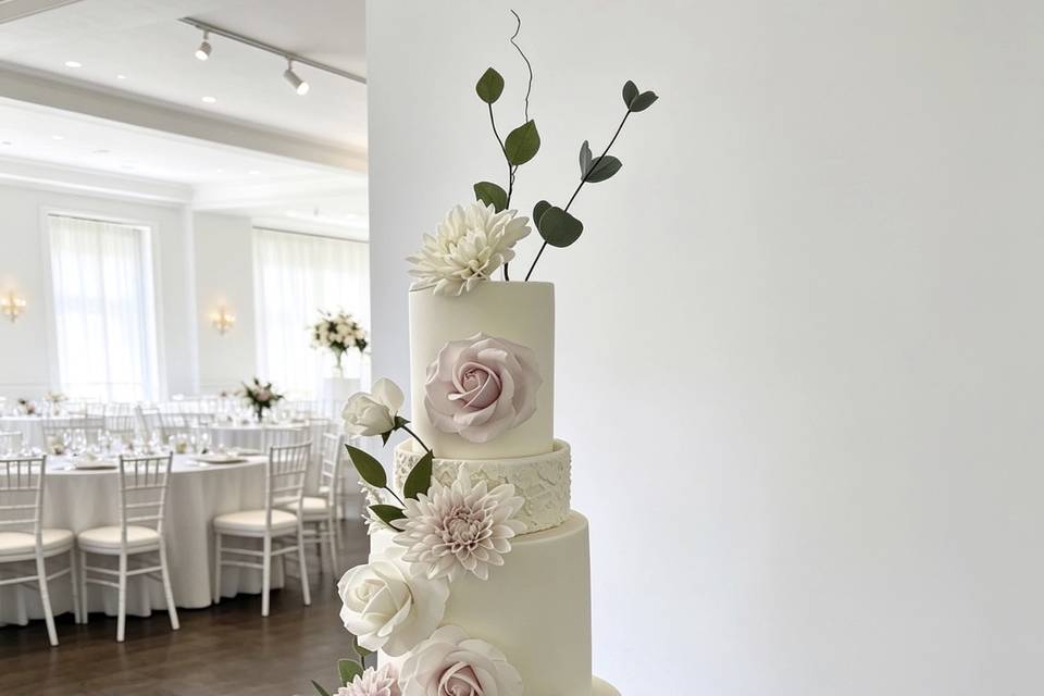 Lilac wedding cake