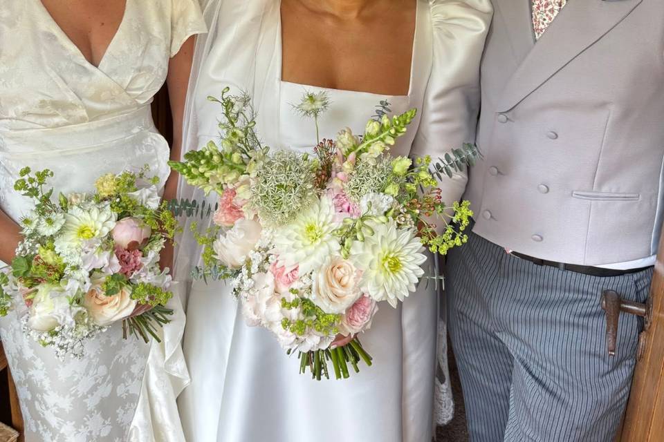 Brides and bridesmaids