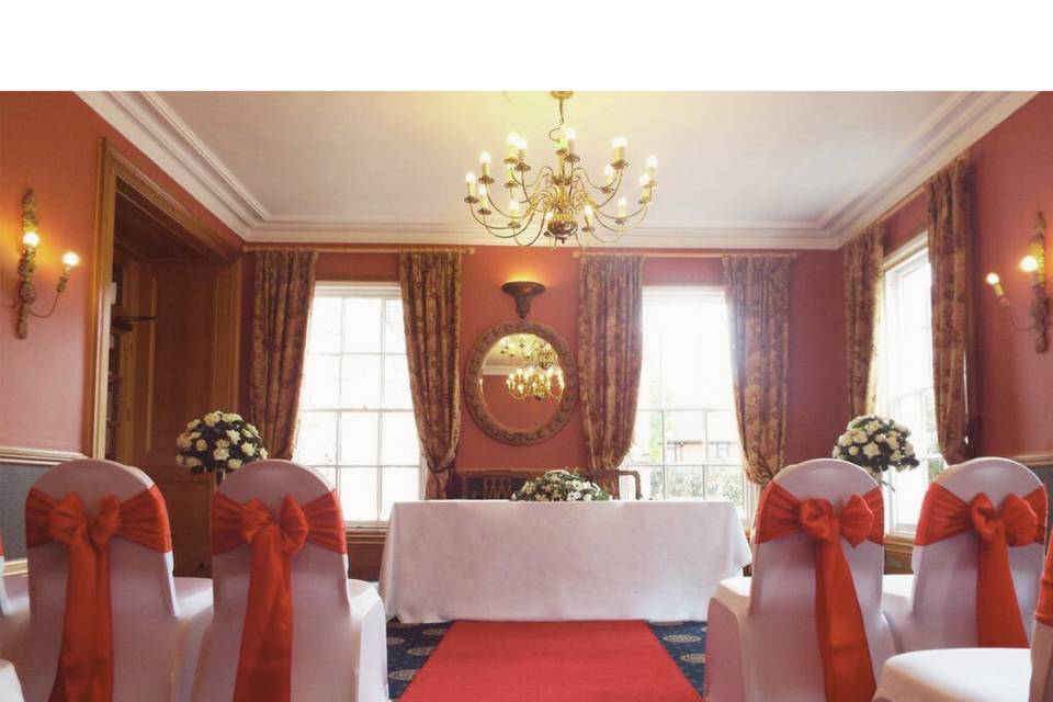 Chair covers & aisle runner