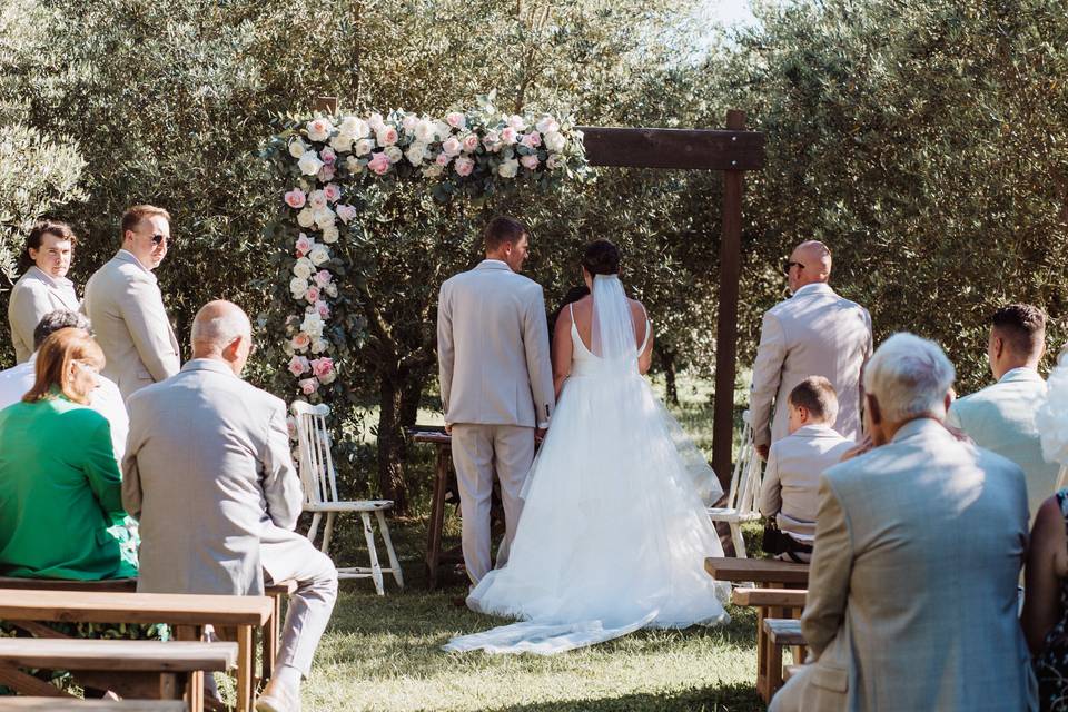 Ceremony in the vineyard