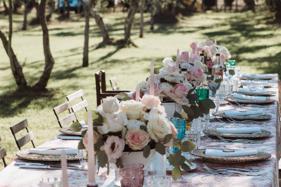 Flowers in the table