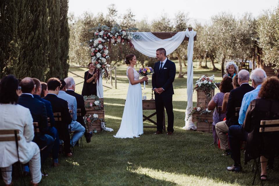 Ceremony in the lawn