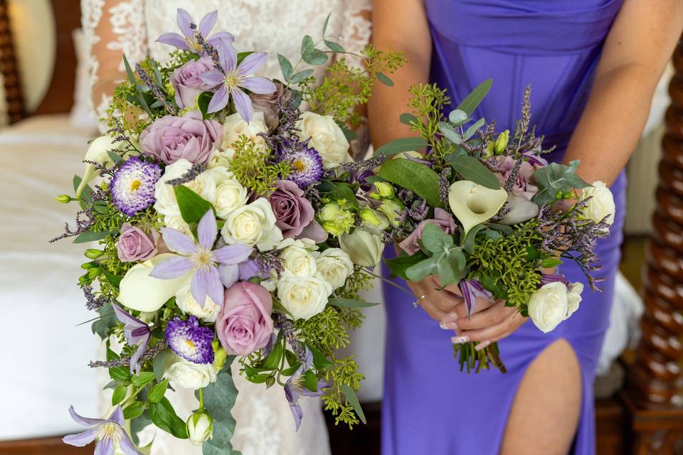 Cascading bridal bouquet