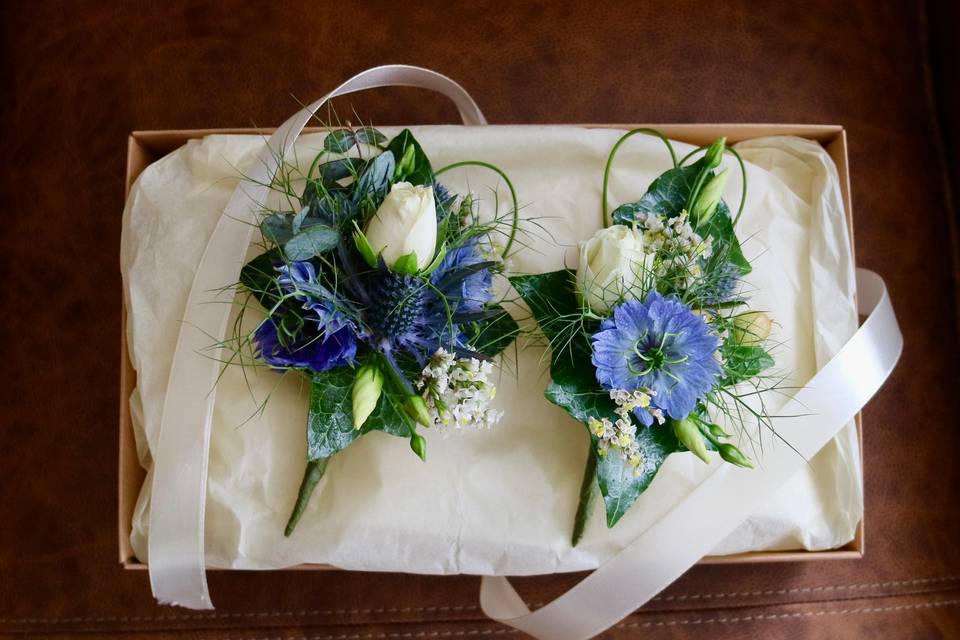 Hers & Hers bridal corsage