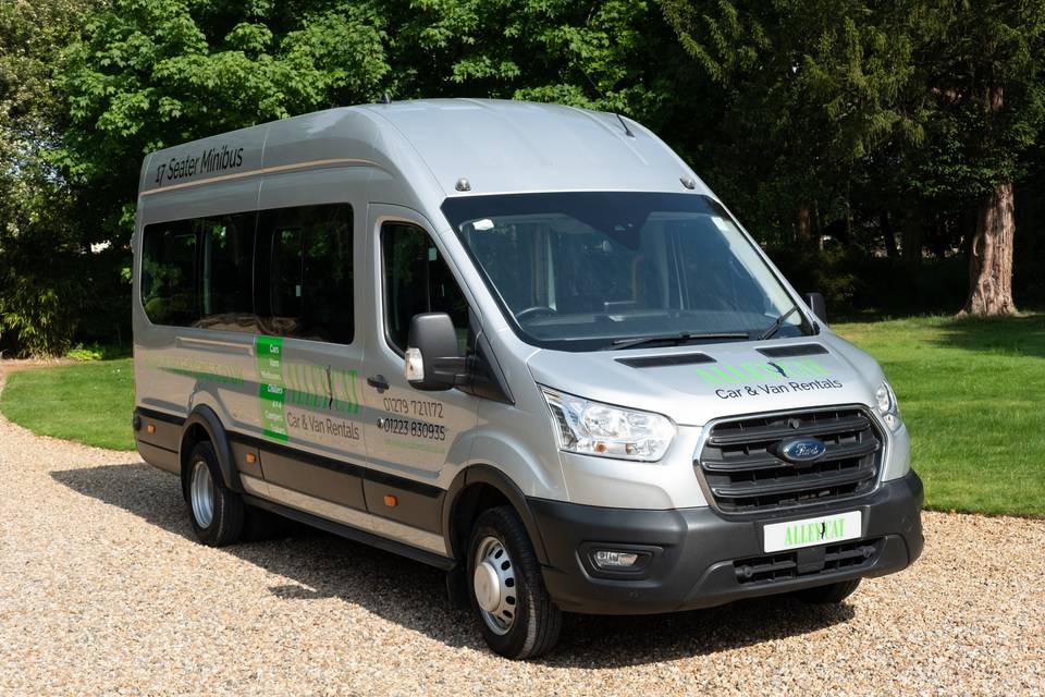 Minibus for hire