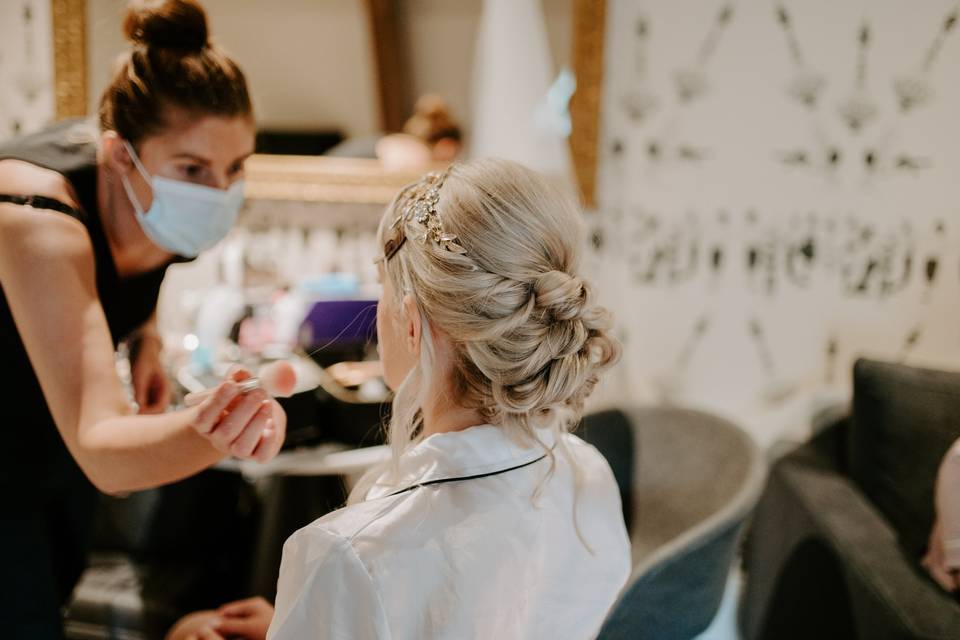 Bridal hair