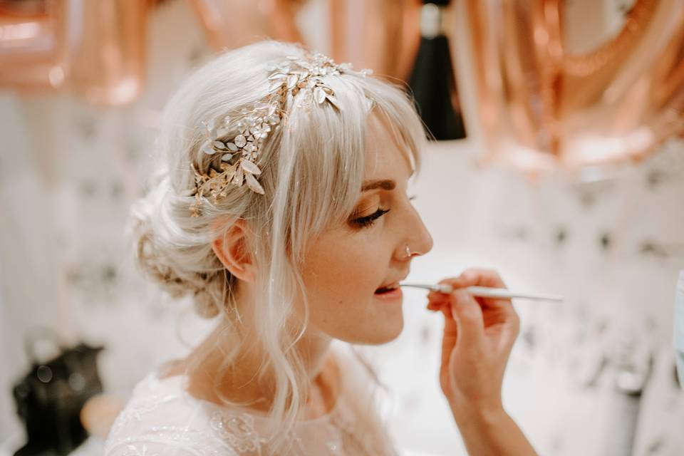 Stunning boho-style updo