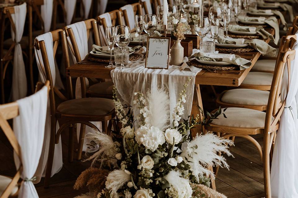 Wedding Breakfast Set Up