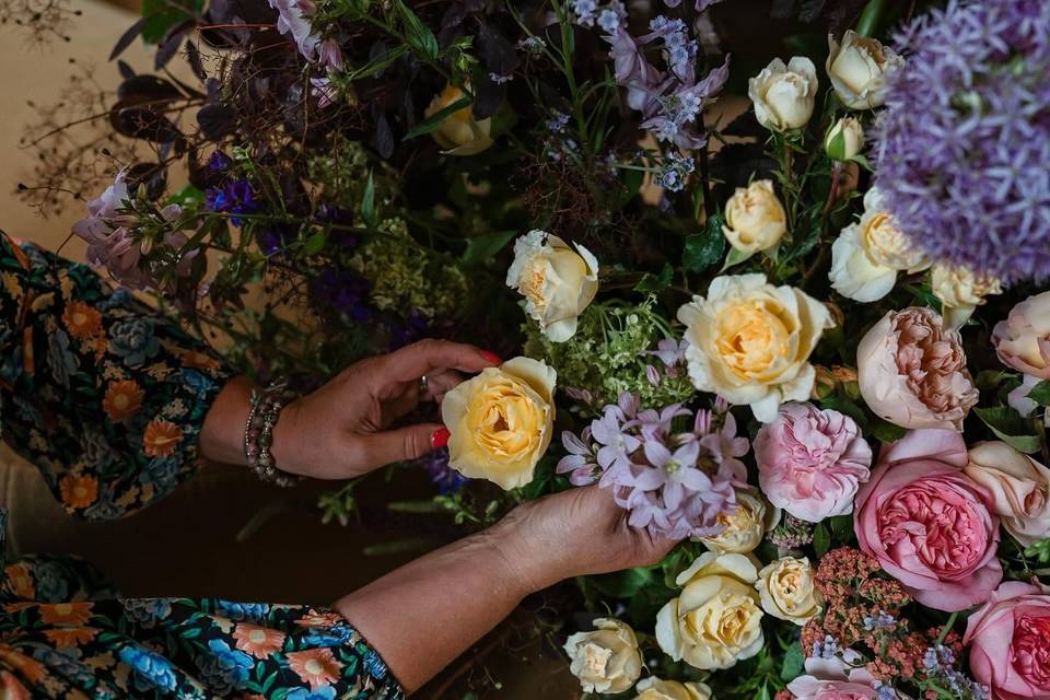 Fresh David Austin roses