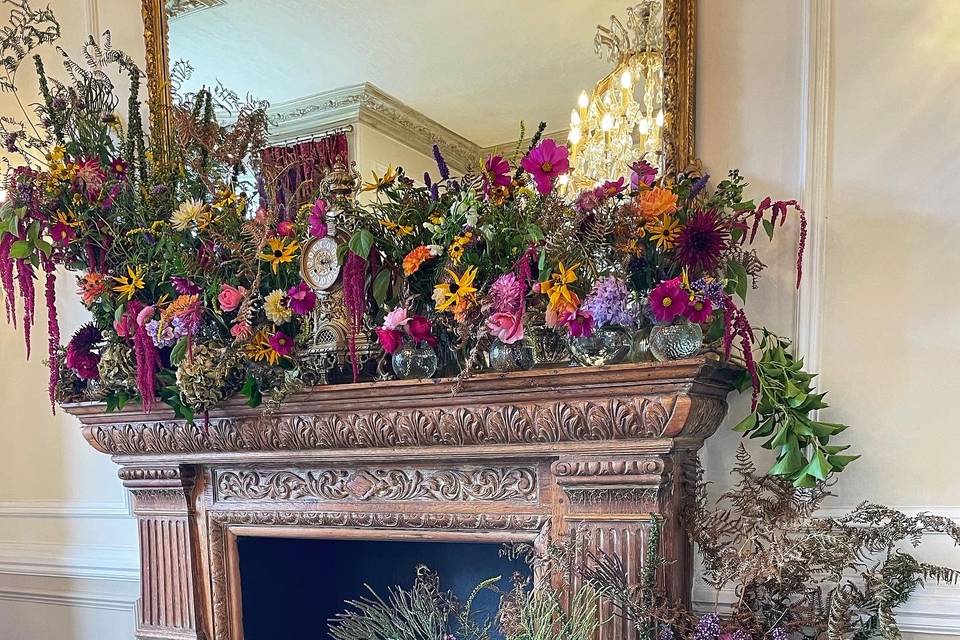 Fireplace at Auchen Castle