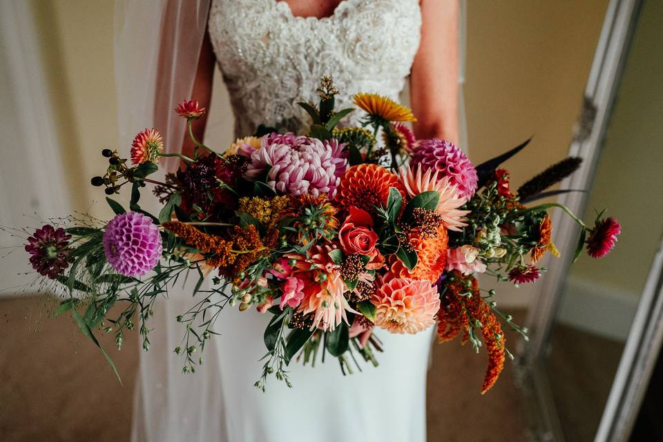 Autumn dahlias