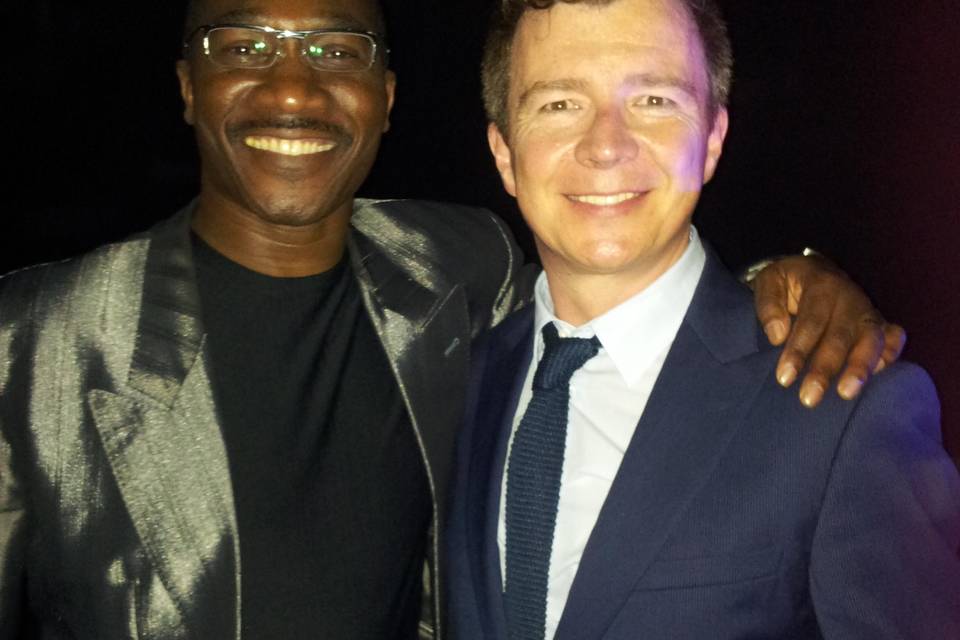 With Rick Astley