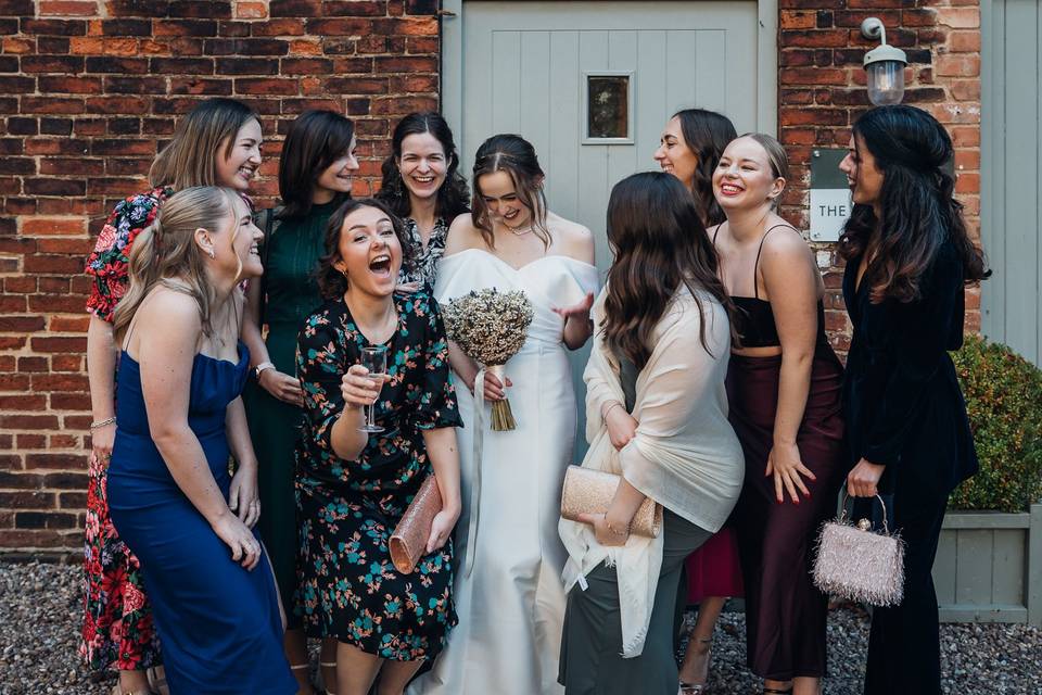 Girlfriends fun group shot