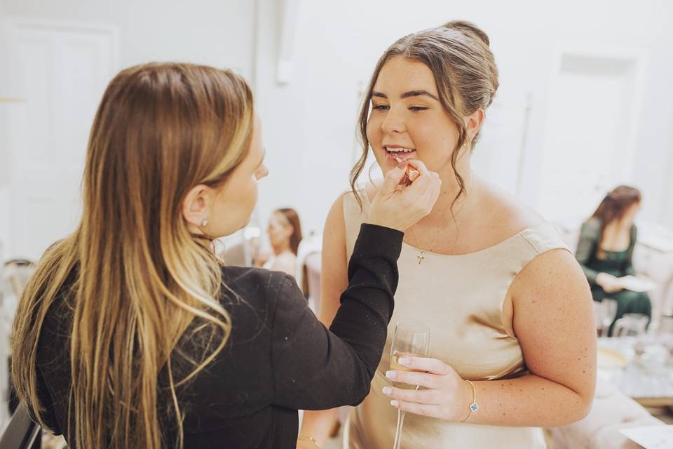Bridesmaid final touches