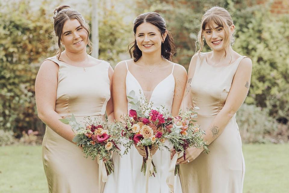 Emily and her bridesmaids
