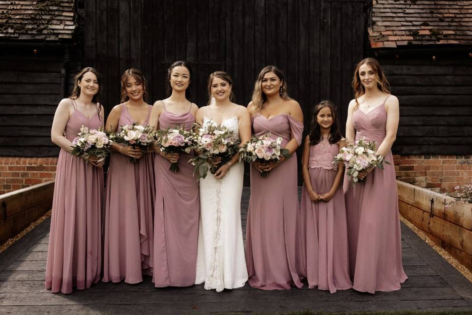 Nicole and her bridesmaids
