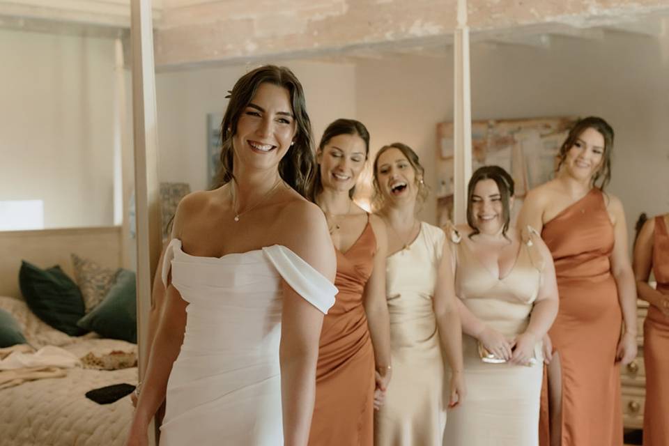 Hayley and her. Bridesmaids