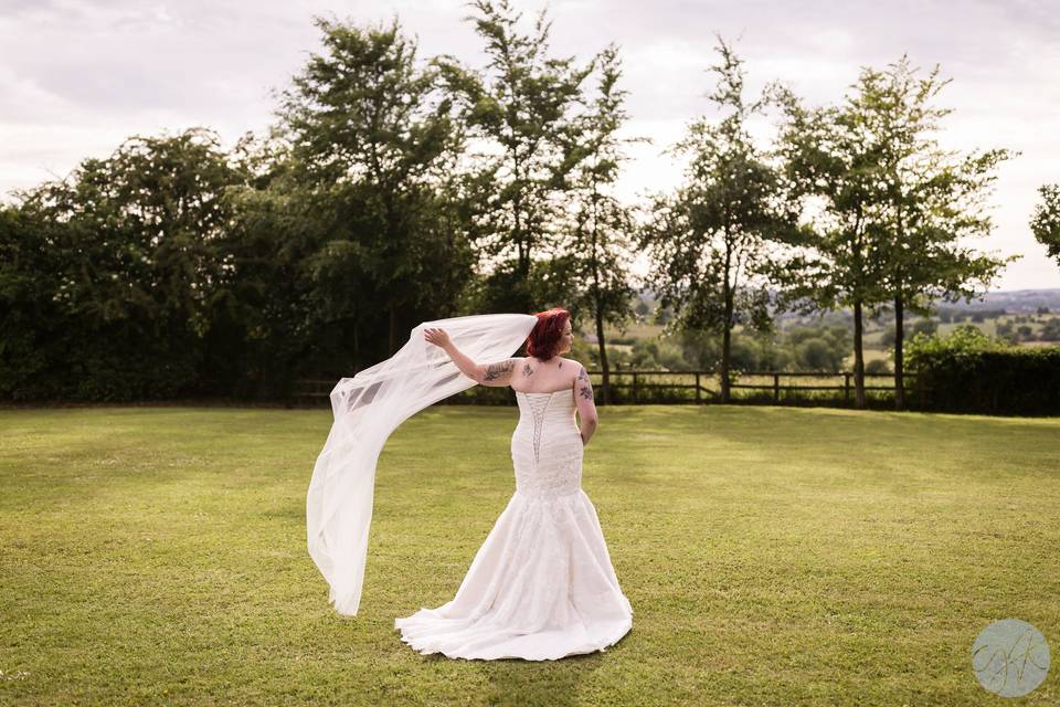 The happy bride