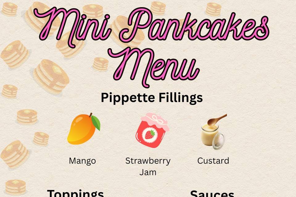 Mini Pancakes menu