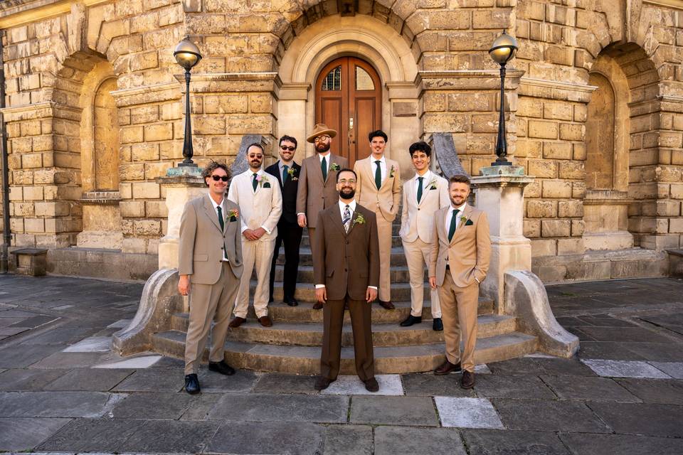 Groomsmen Oxford Wedding