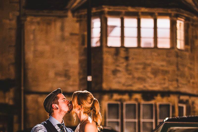 Cotswolds Wedding - First Kiss
