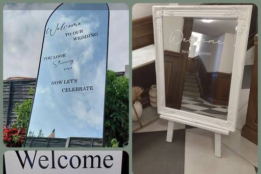Welcome signs