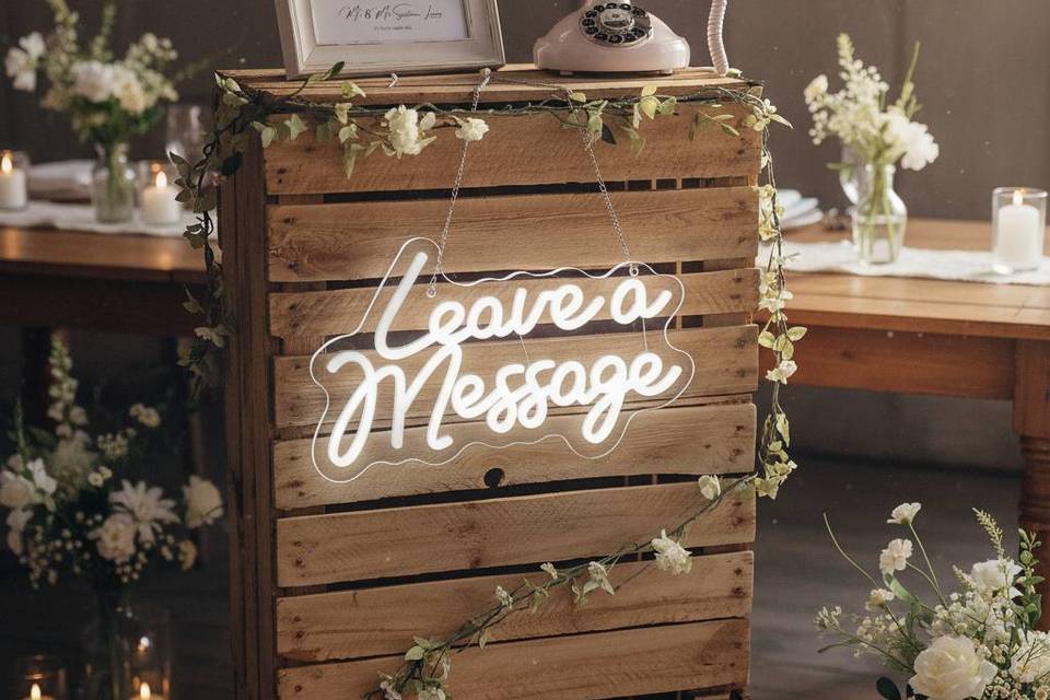 Rustic guestbook