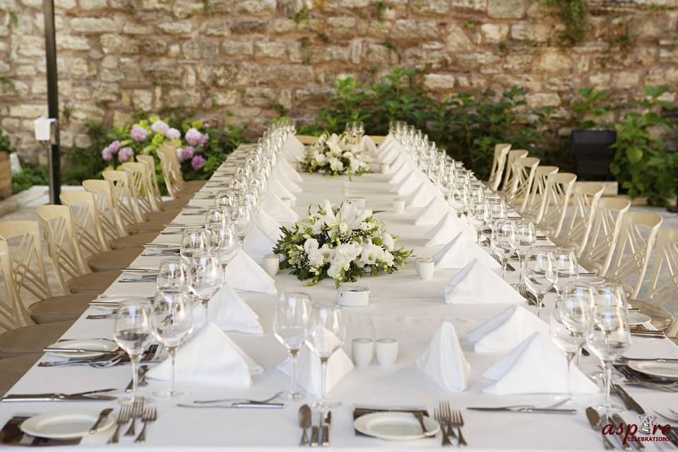 Long table deco